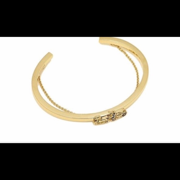 Coach Double Chain Gold Cuff - Picture 3 of 5